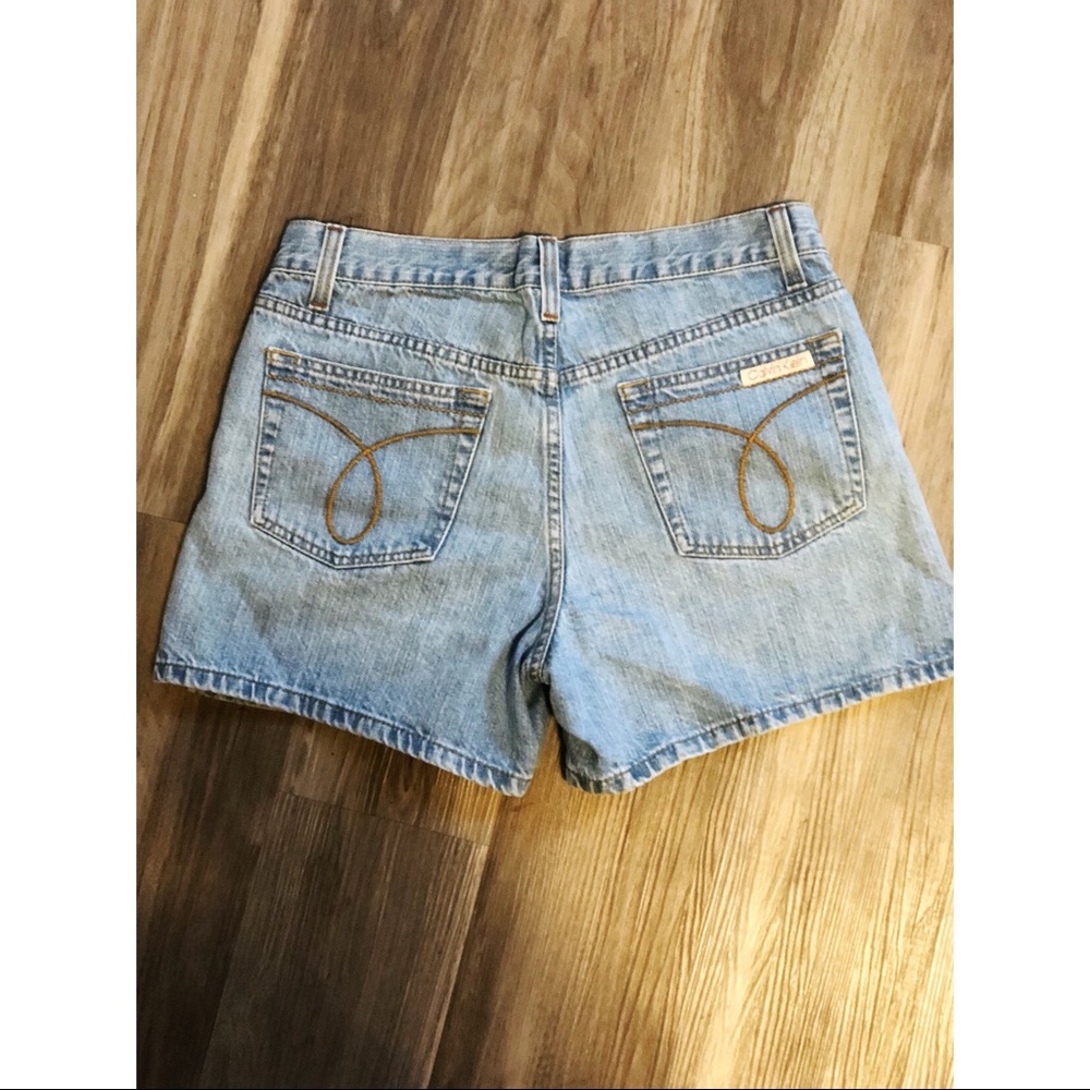 vintage calvin klein jean shorts